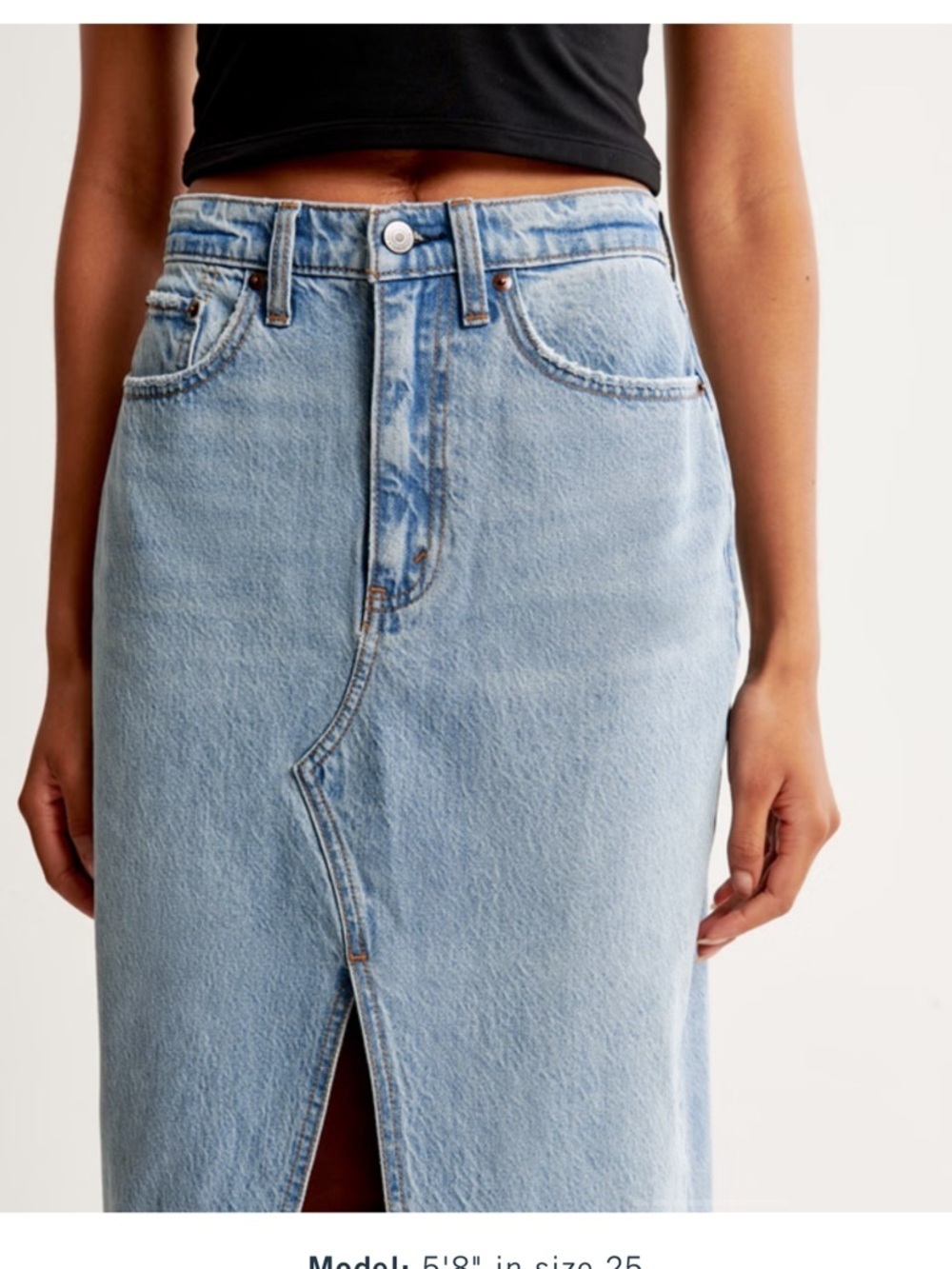 Abercrombie & fitch Denim Midi Skirt - Picture 5 of 12